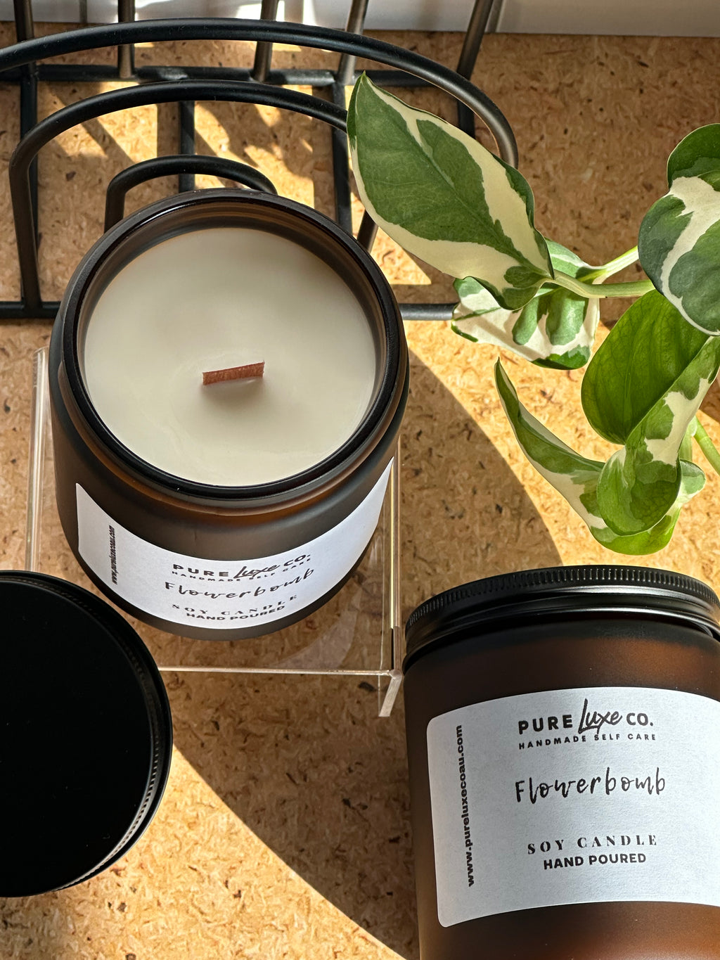 Amber Medium Soy Candle
