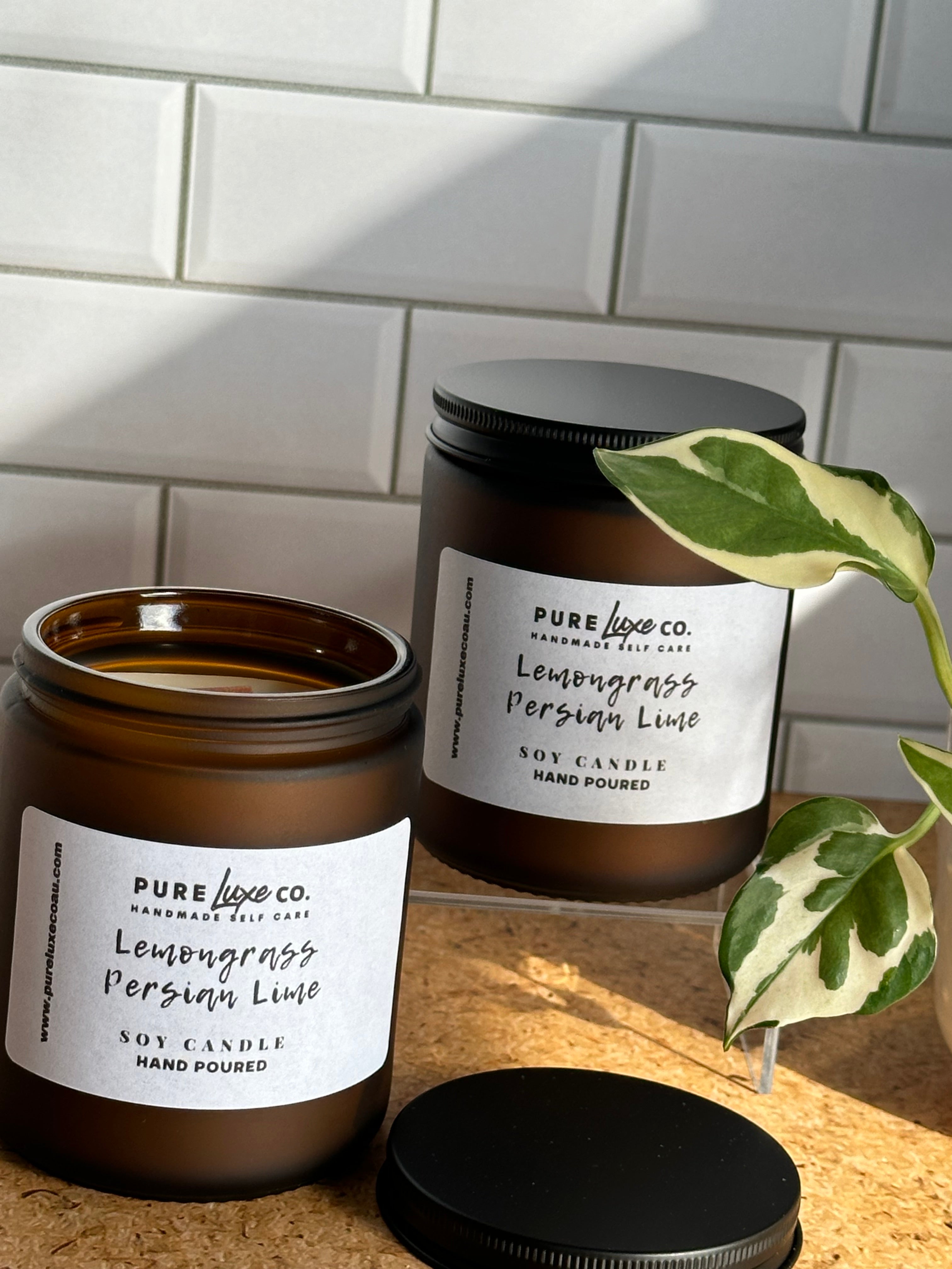 Amber Medium Soy Candle