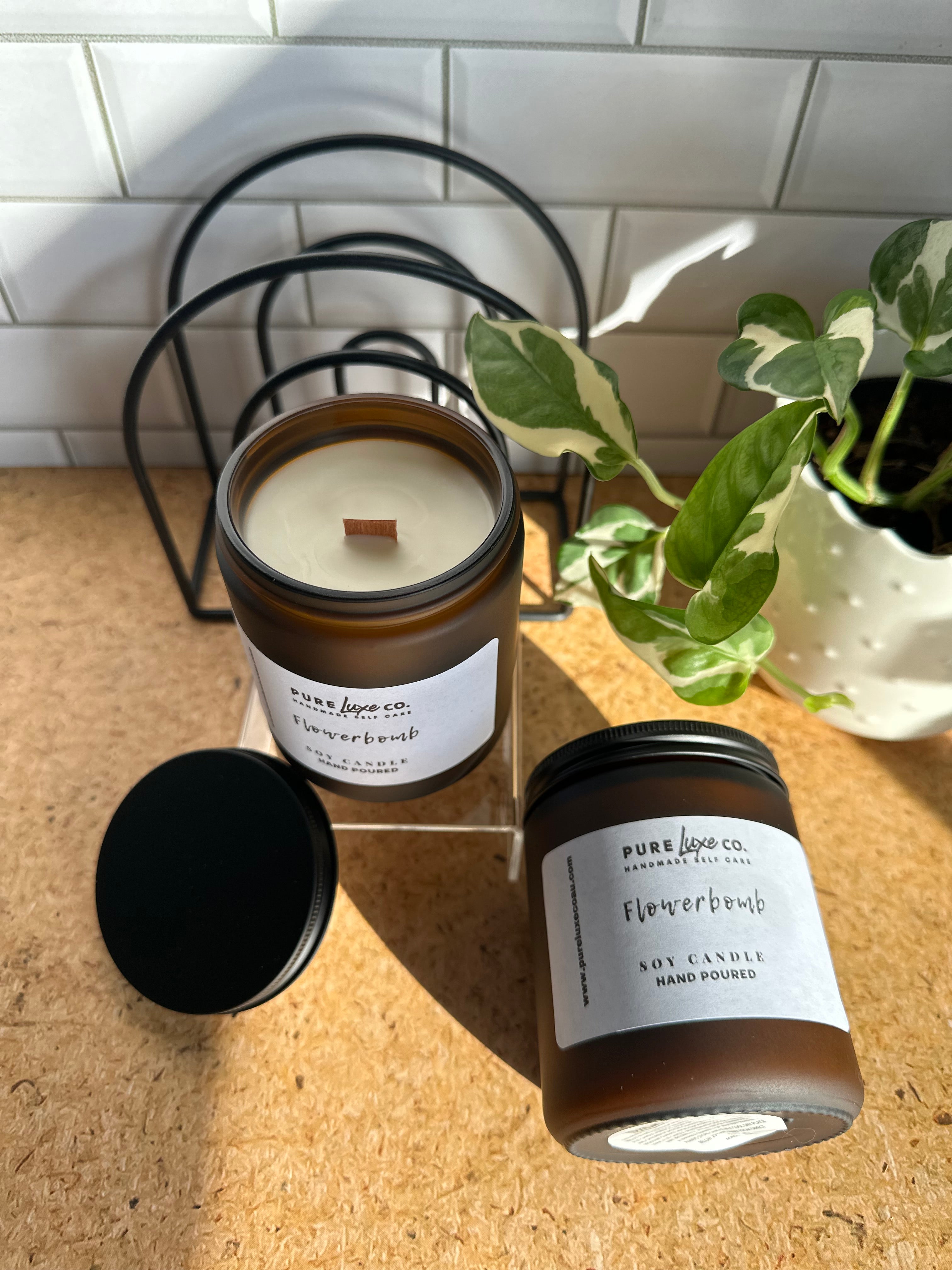Amber Medium Soy Candle