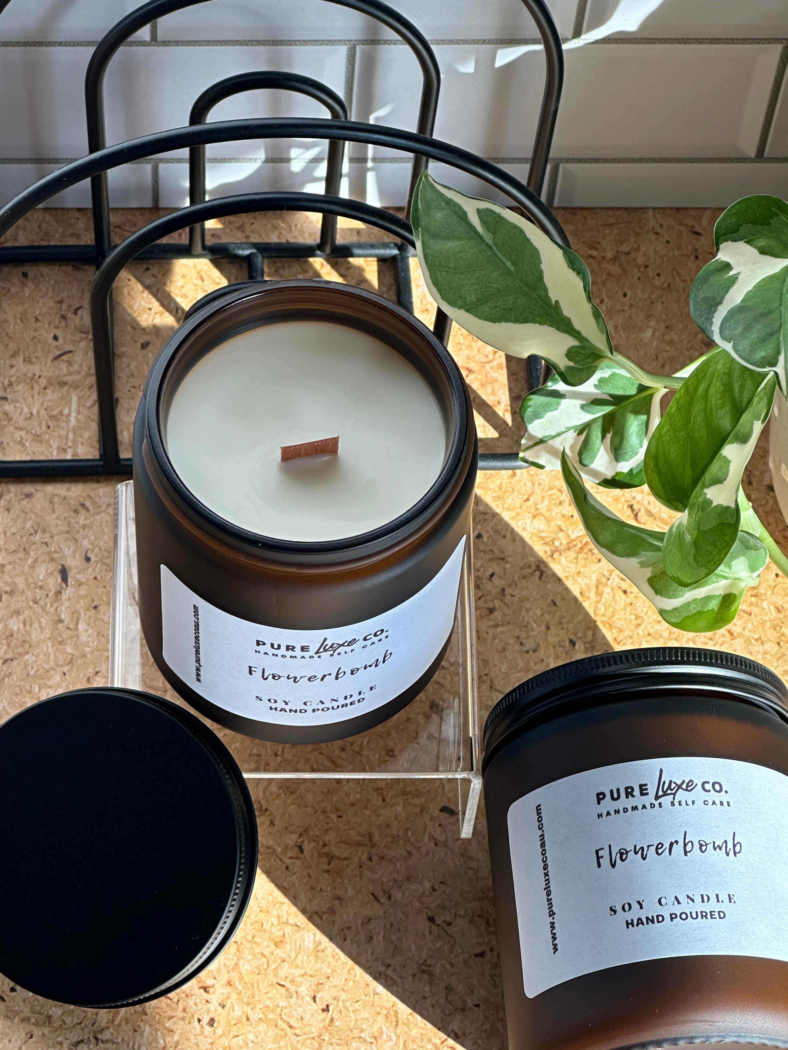 Amber Medium Soy Candle
